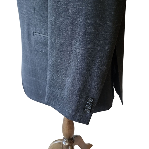 Kenneth Cole AWEARNESS 2-Piece Dark Gray Suit – Jacket 46 Long / Pants 40W - Picture 7 of 16